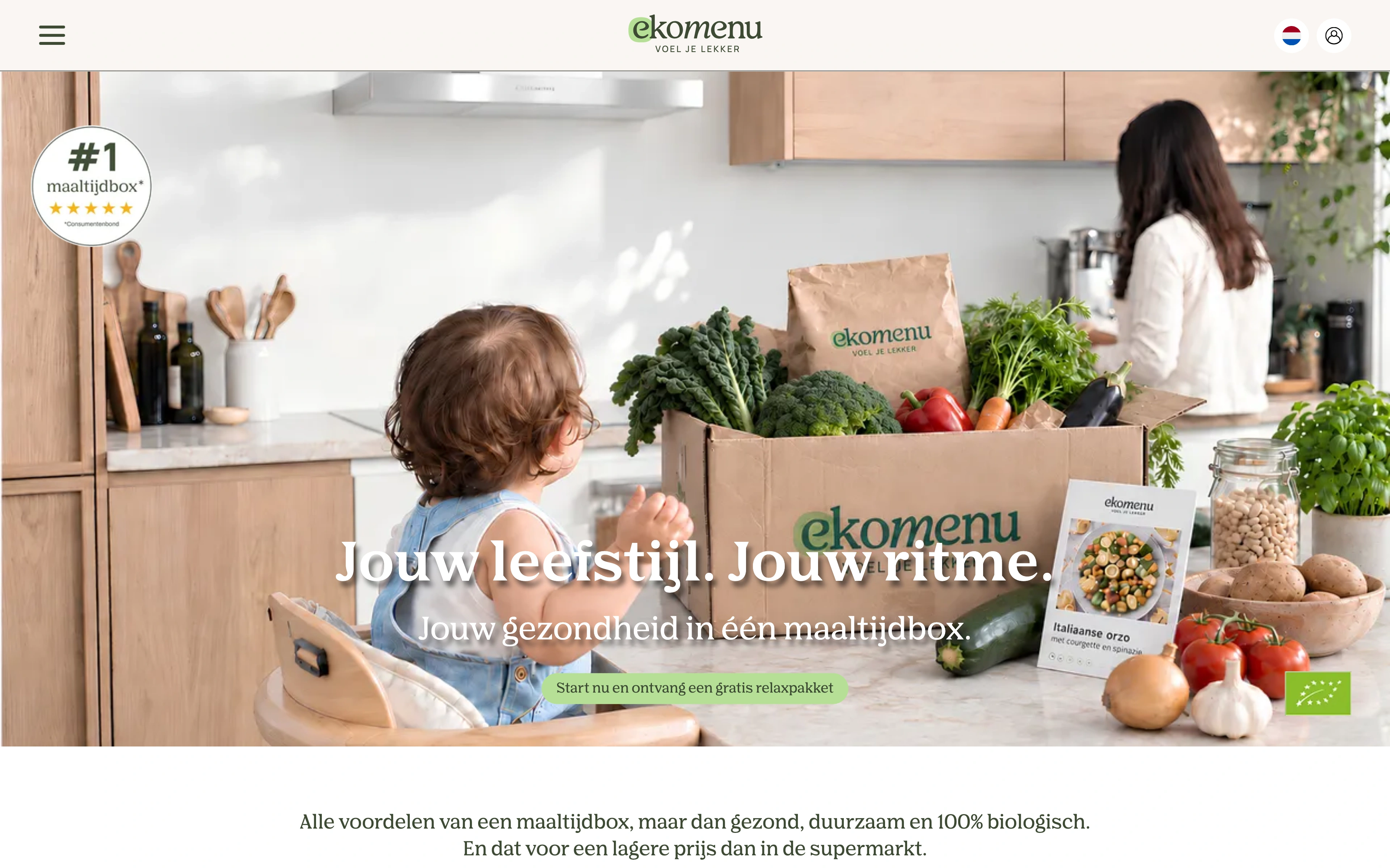 Ekomenu website