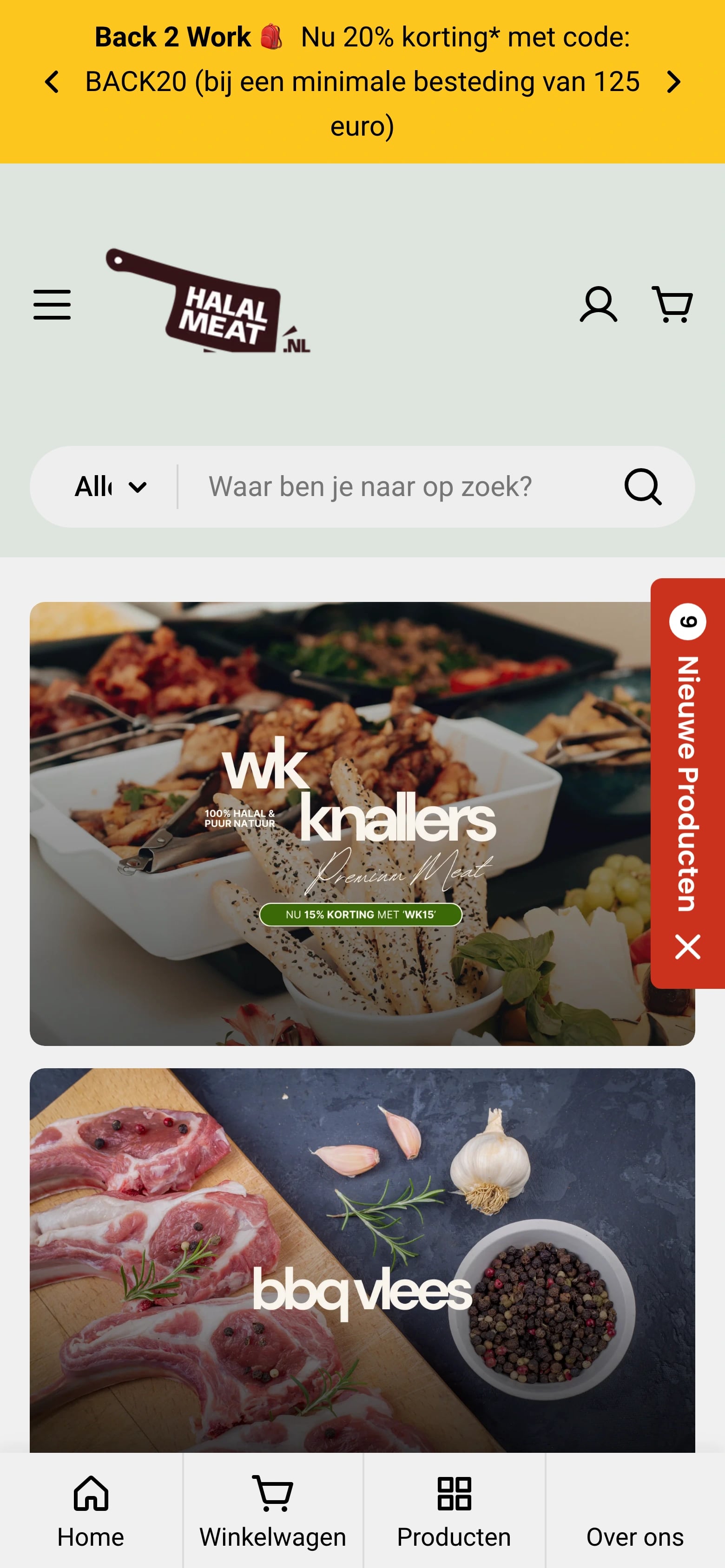 Halal Meat op een telefoon